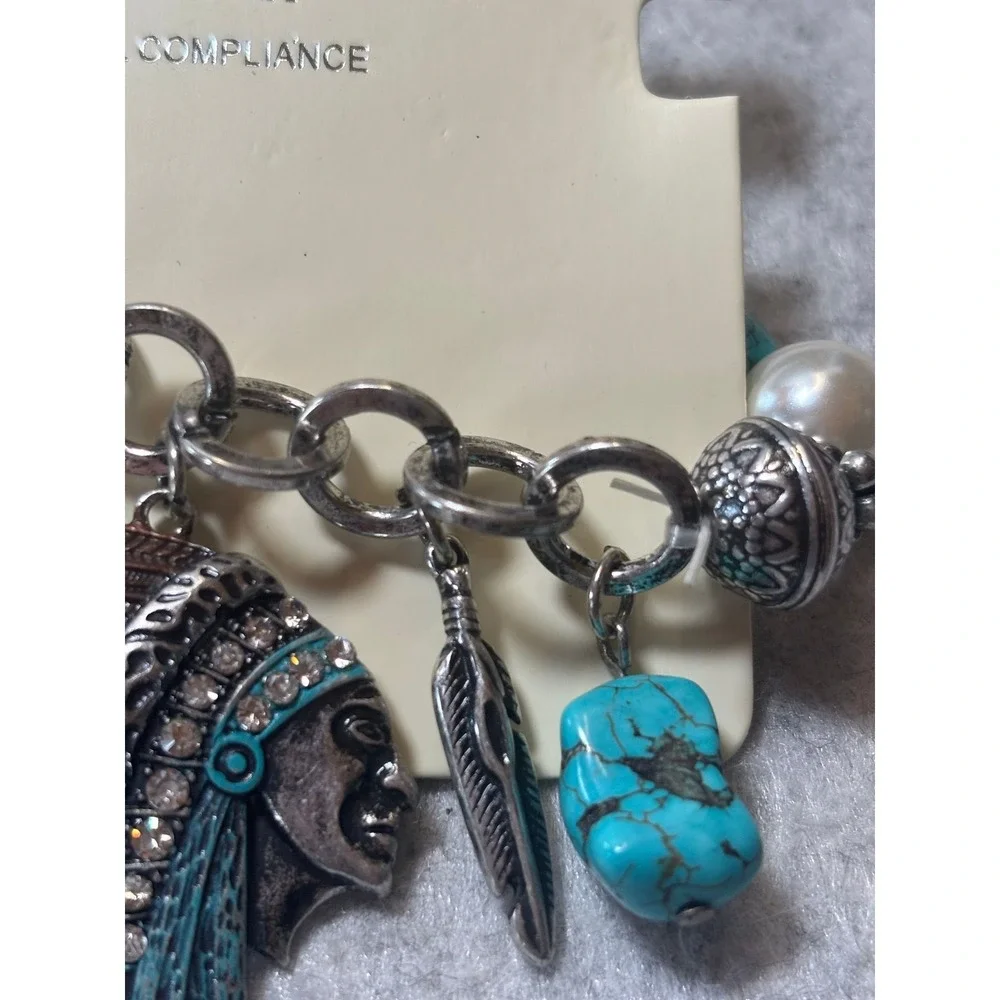 #10. Native American Charm Stretch Bracelet